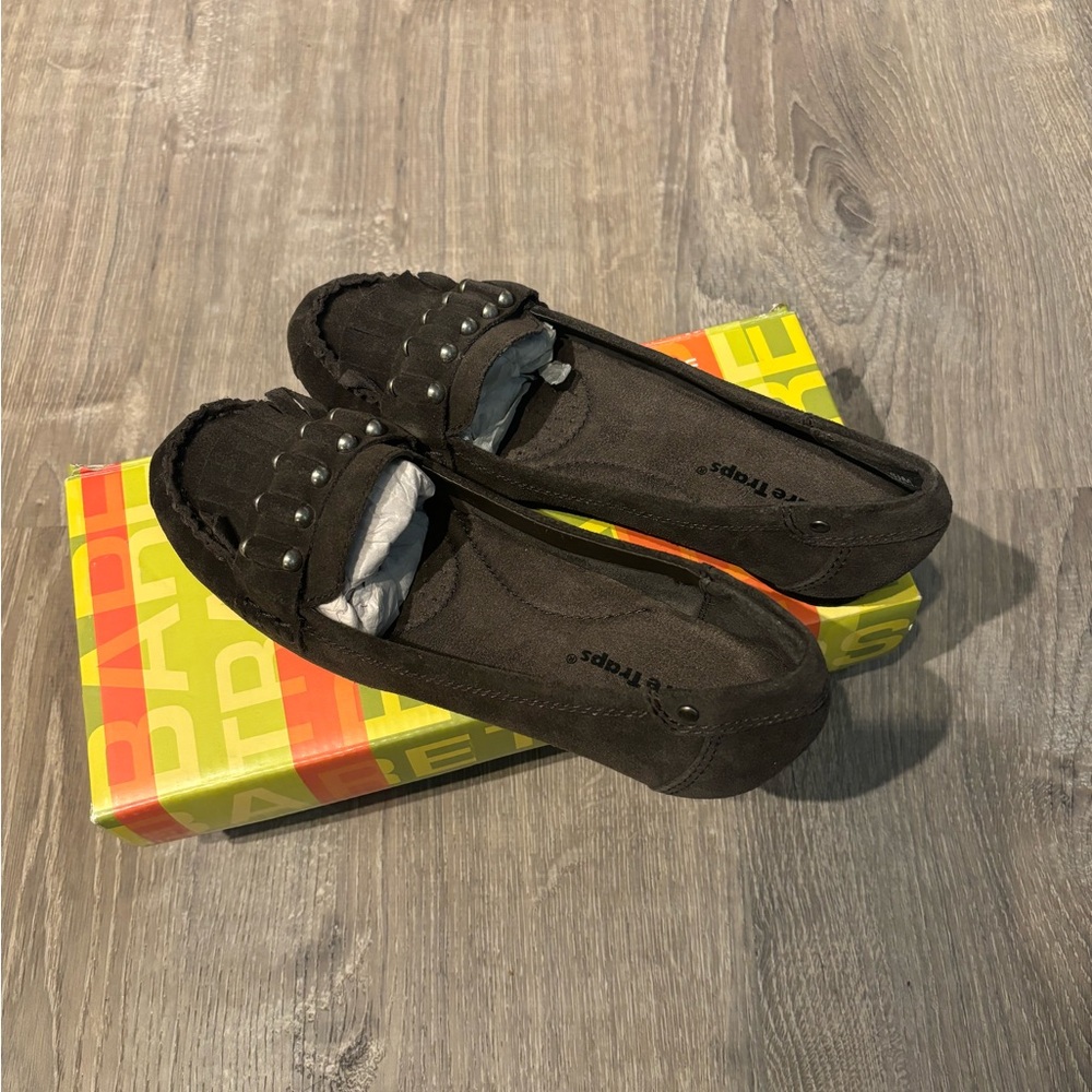 Baretrap suede slip on loafers